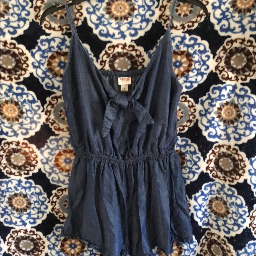 Denim romper